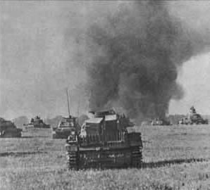 Pz-III под огнём советско2й артиллерии. Немецкие танки в 1941. Танковый бой